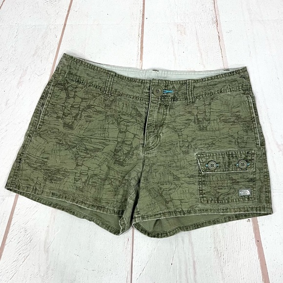 North Face A5 Series Camo Hiking Active Outdoor Cargo Shorts - Picture 1 of 6